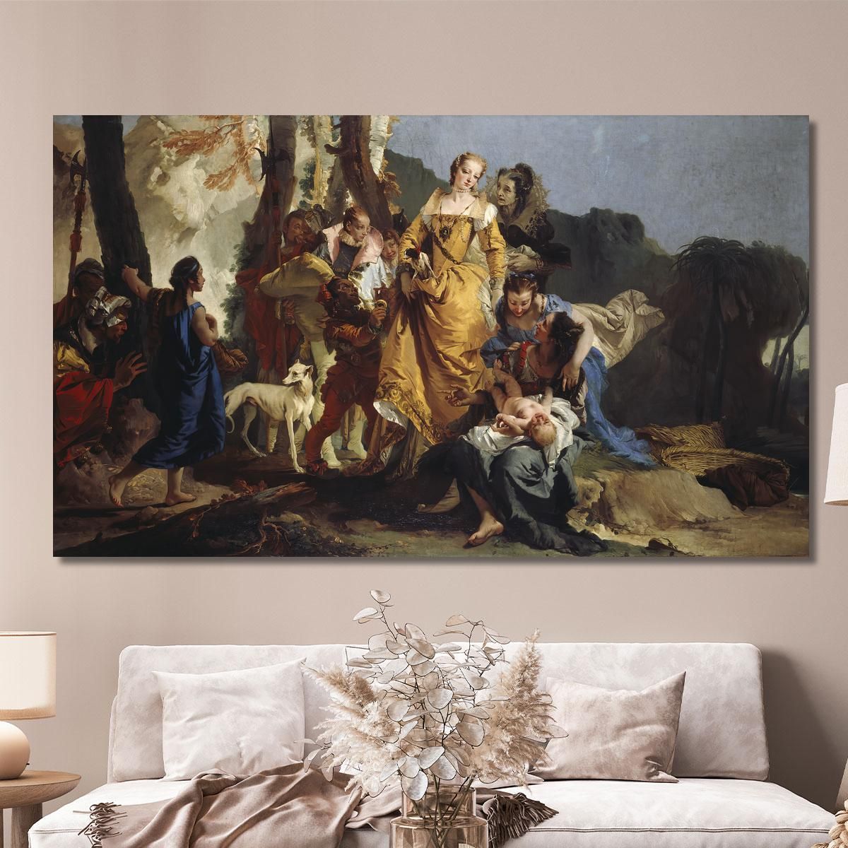 The Finding Of Moses Giovanni Battista Tiepolo gbt43 canvas print 