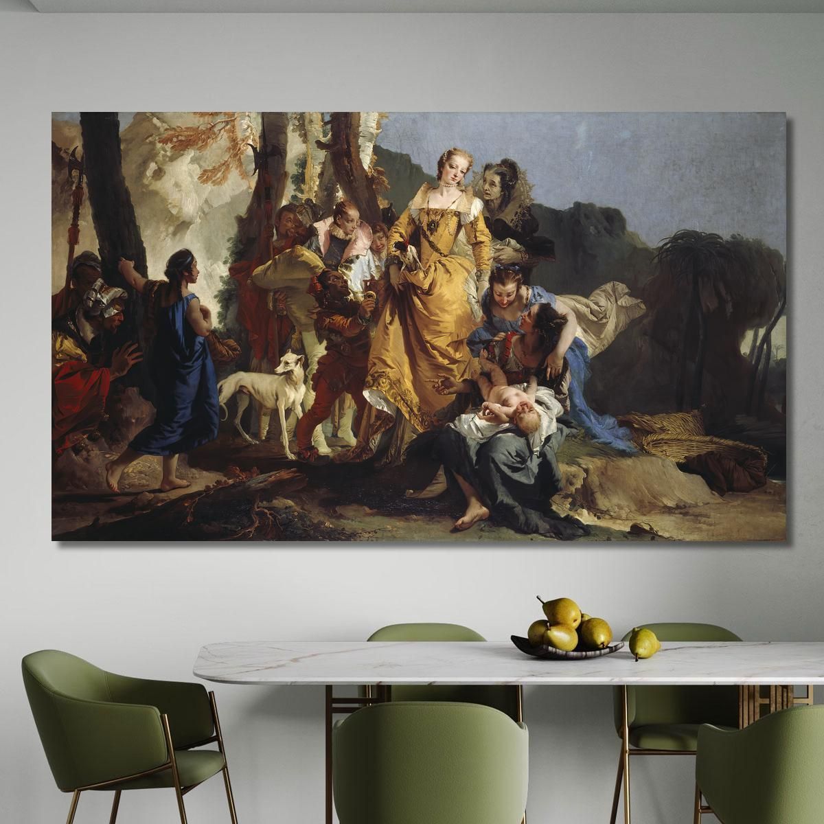 The Finding Of Moses Giovanni Battista Tiepolo gbt43 canvas print 