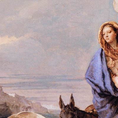 The Flight Into Egypt Giovanni Battista Tiepolo gbt44 canvas print