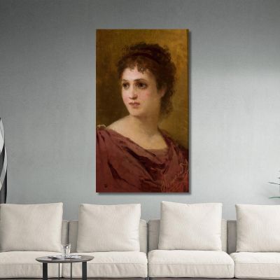 Head Of A Woman Henryk Siemiradzki hsm18 canvas print 