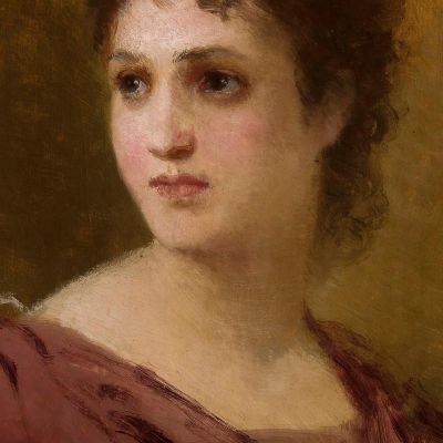 Head Of A Woman Henryk Siemiradzki hsm18 canvas print