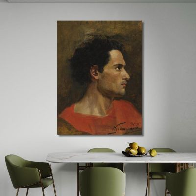 Man In Profile Henryk Siemiradzki hsm24 canvas print 