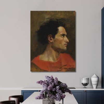 Man In Profile Henryk Siemiradzki hsm24 canvas print 