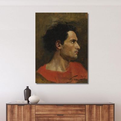 Man In Profile Henryk Siemiradzki hsm24 canvas print 