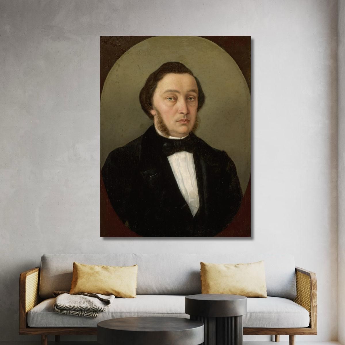 Portrait Of A Man With Side-Whiskers Henryk Siemiradzki hsm30 canvas print 