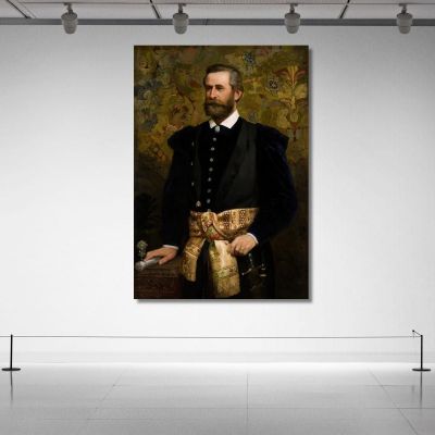 Portrait Of Ludwik Wodzicki 1834 1894 Marhal Of The Galician Seym Henryk Siemiradzki hsm32 canvas print 