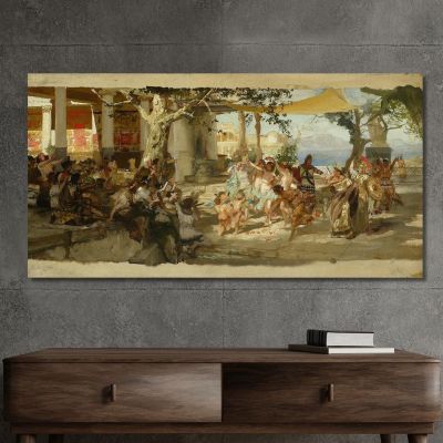 Sketch For Judgement Of Paris Henryk Siemiradzki hsm38 canvas print 