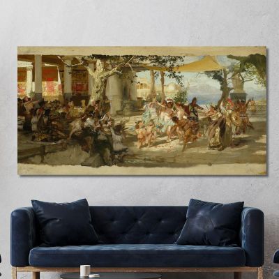 Sketch For Judgement Of Paris Henryk Siemiradzki hsm38 canvas print 