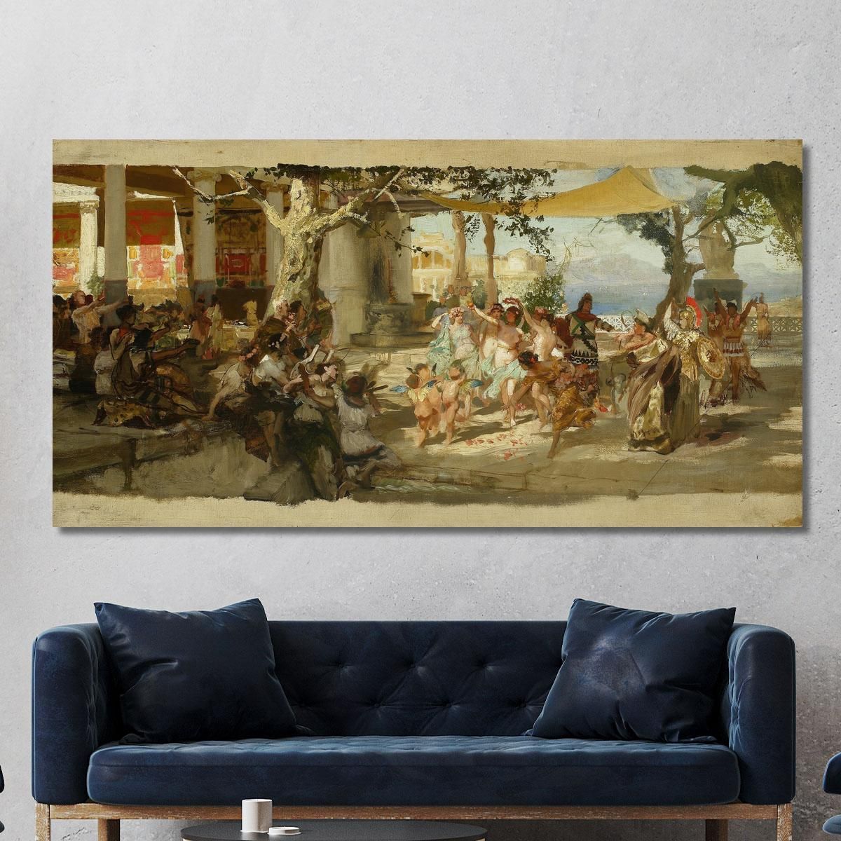 Sketch For Judgement Of Paris Henryk Siemiradzki hsm38 canvas print 