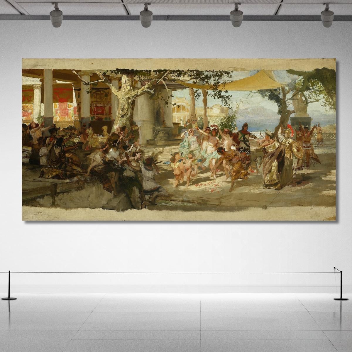 Sketch For Judgement Of Paris Henryk Siemiradzki hsm38 canvas print 