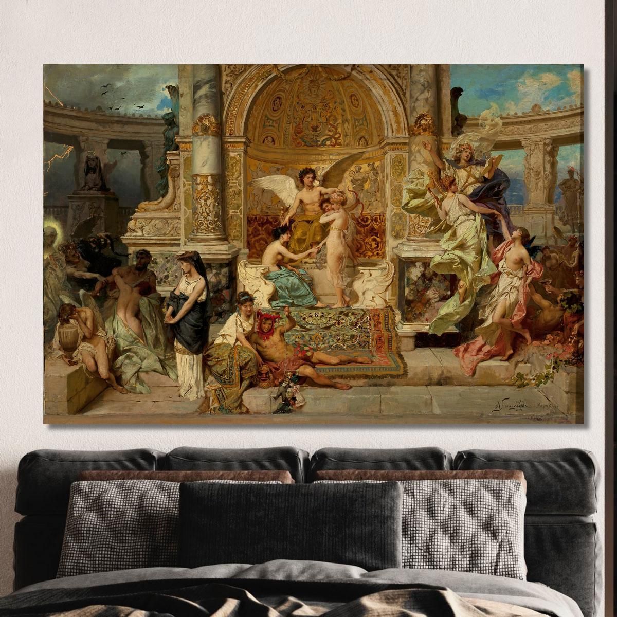 Stage Curtain In The Kraków Theatre Sketch Henryk Siemiradzki hsm40 canvas print 