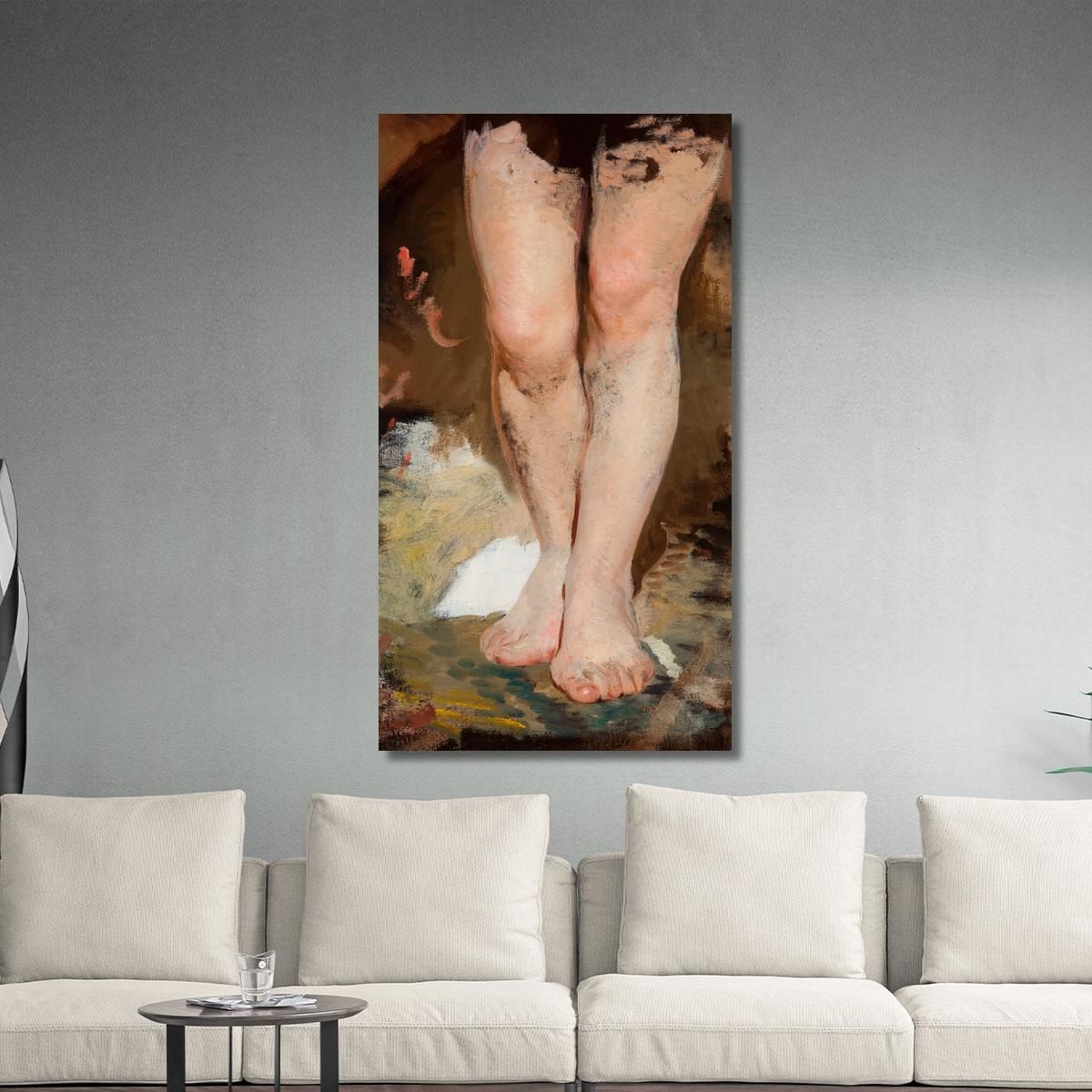 Study Of Legs Phryne To The Painting Phryne On The Poseidon S Celebration In Eleusis Henryk Siemiradzki hsm44 canvas print 