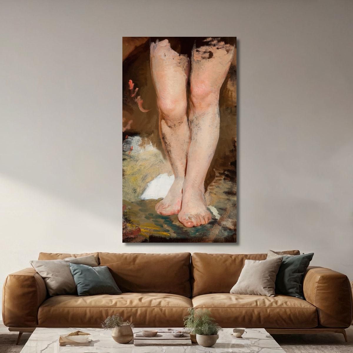 Study Of Legs Phryne To The Painting Phryne On The Poseidon S Celebration In Eleusis Henryk Siemiradzki hsm44 canvas print 