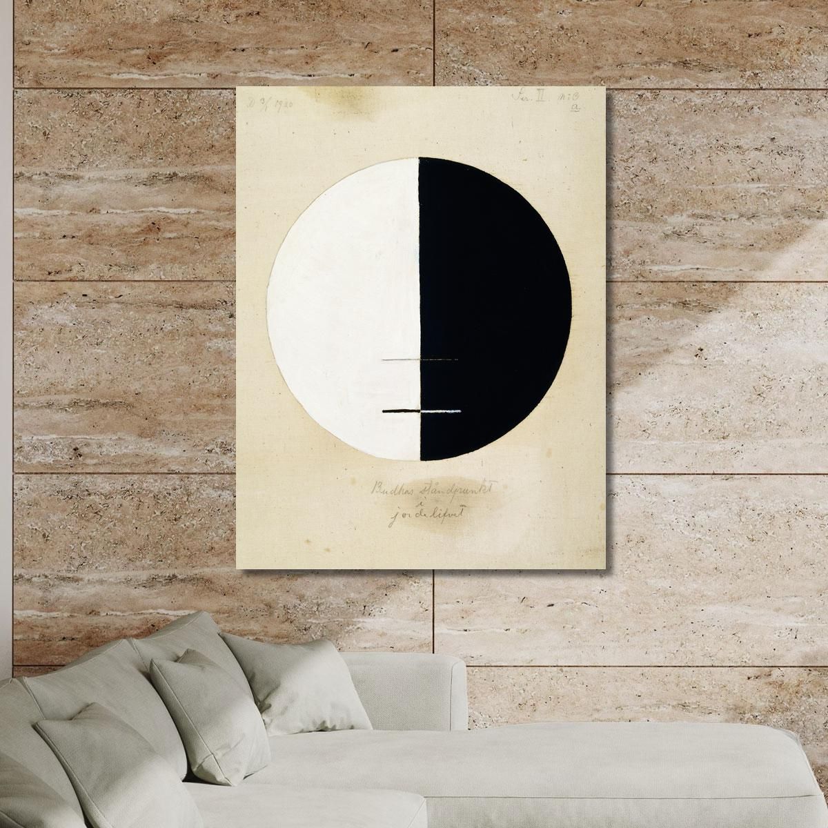 Buddhas Standpoint In The Earthly Life No. 3 Hilma af Klint hak2 canvas print 
