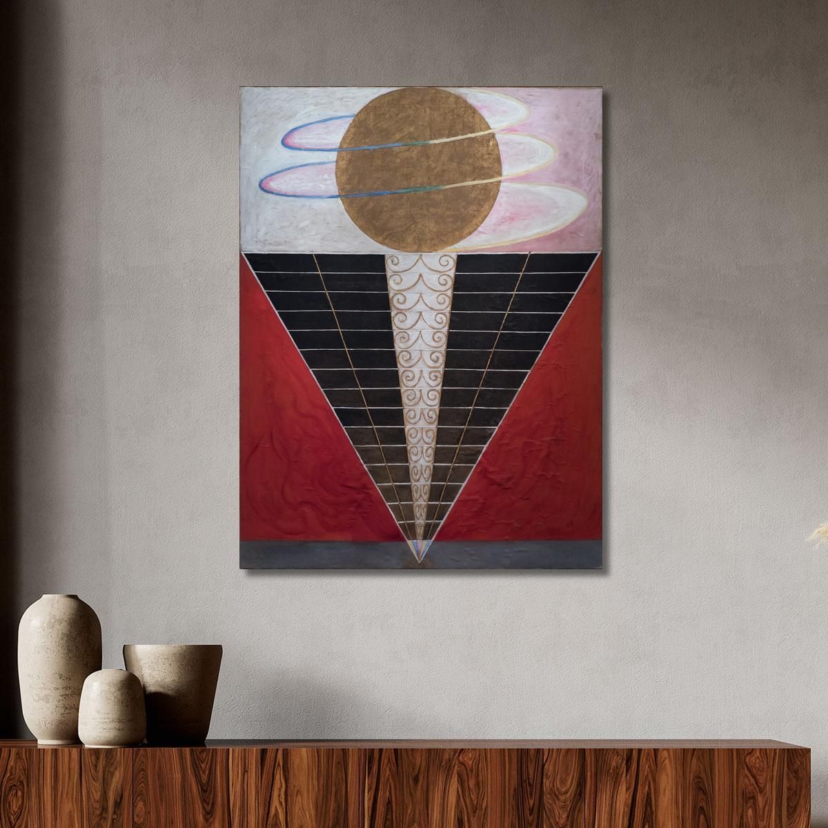 Group X No. 2 Altarpiece Hilma af Klint hak18 canvas print 