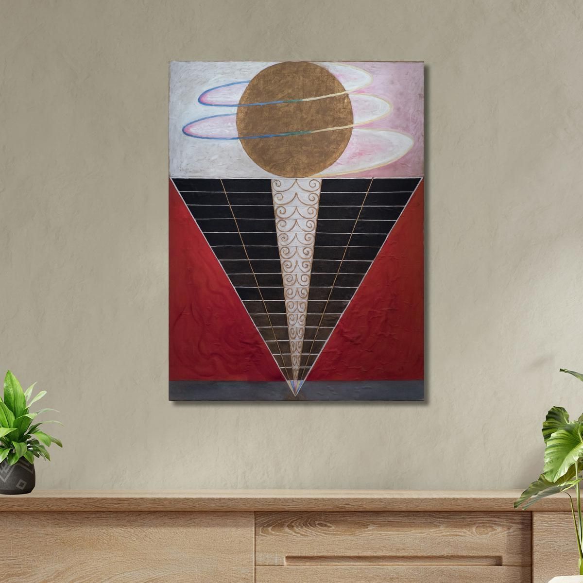 Group X No. 2 Altarpiece Hilma af Klint hak18 canvas print 