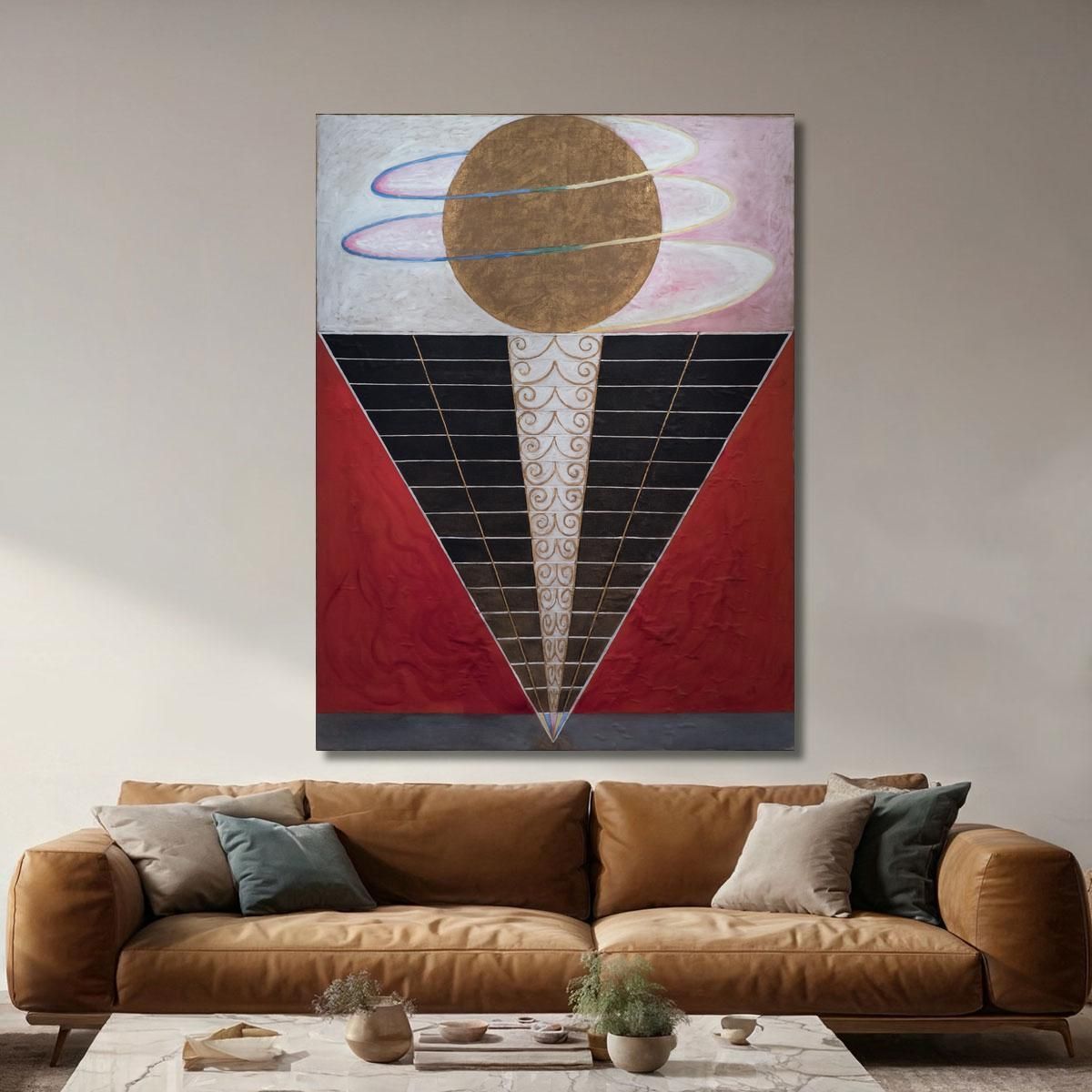 Group X No. 2 Altarpiece Hilma af Klint hak18 canvas print 