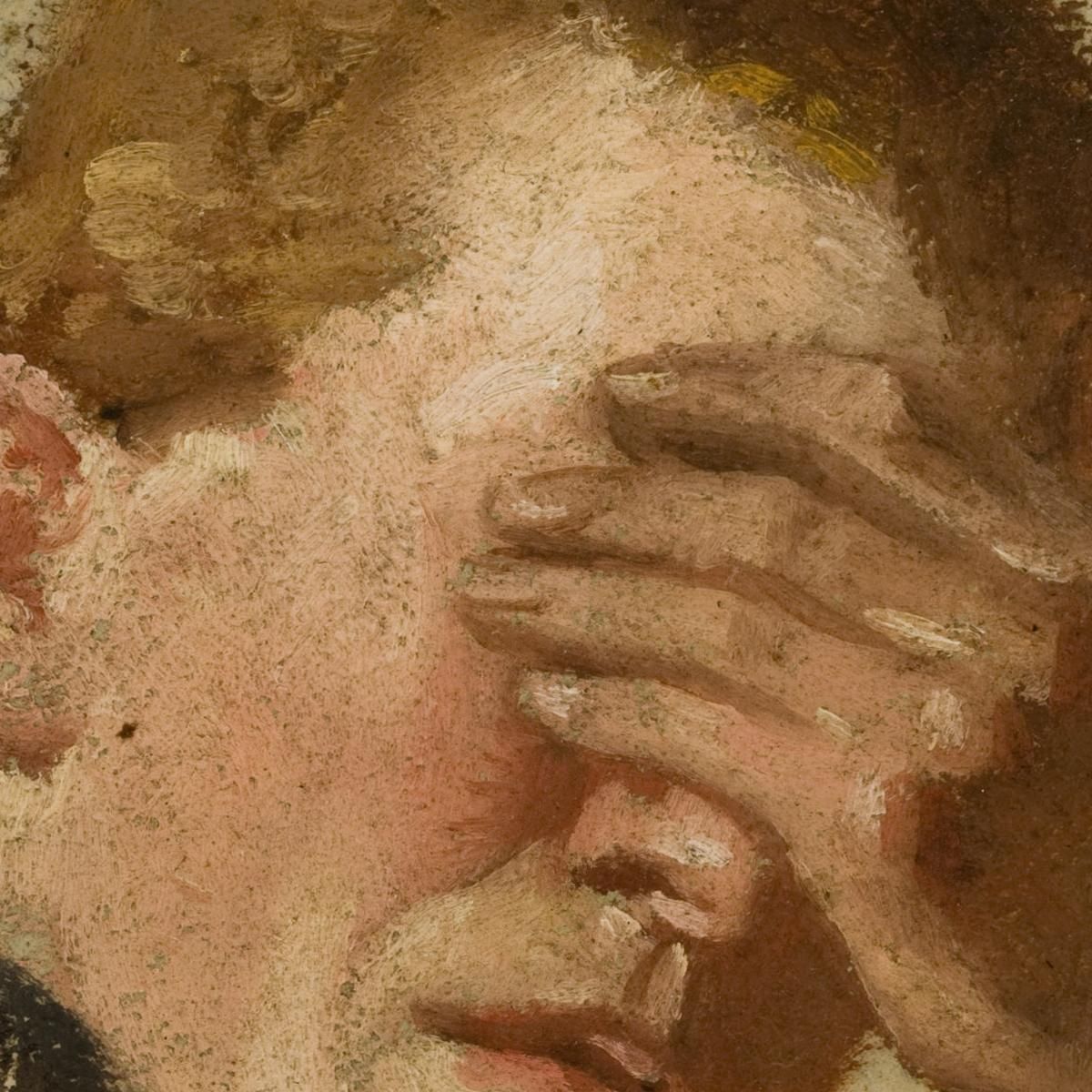 Boy Covering His Eyes Jacek Malczewski jml11 canvas print