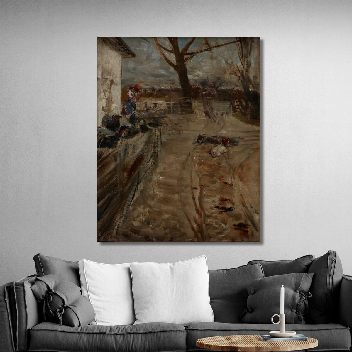 Country Farm Jacek Malczewski jml16 canvas print 