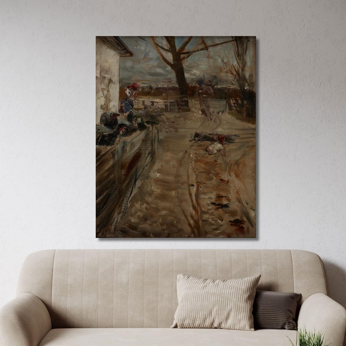 Country Farm Jacek Malczewski jml16 canvas print 