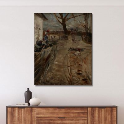 Country Farm Jacek Malczewski jml16 canvas print 