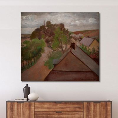 Country Landscape With A Road Jacek Malczewski jml17 canvas print 