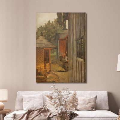 Courtyard Jacek Malczewski jml19 canvas print 