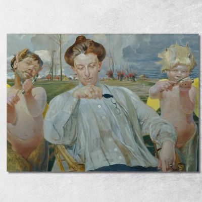 The Artist'S Wife Jacek Malczewski jml23 canvas print 