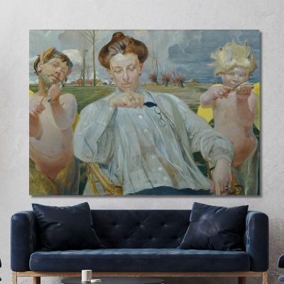 The Artist'S Wife Jacek Malczewski jml23 canvas print 