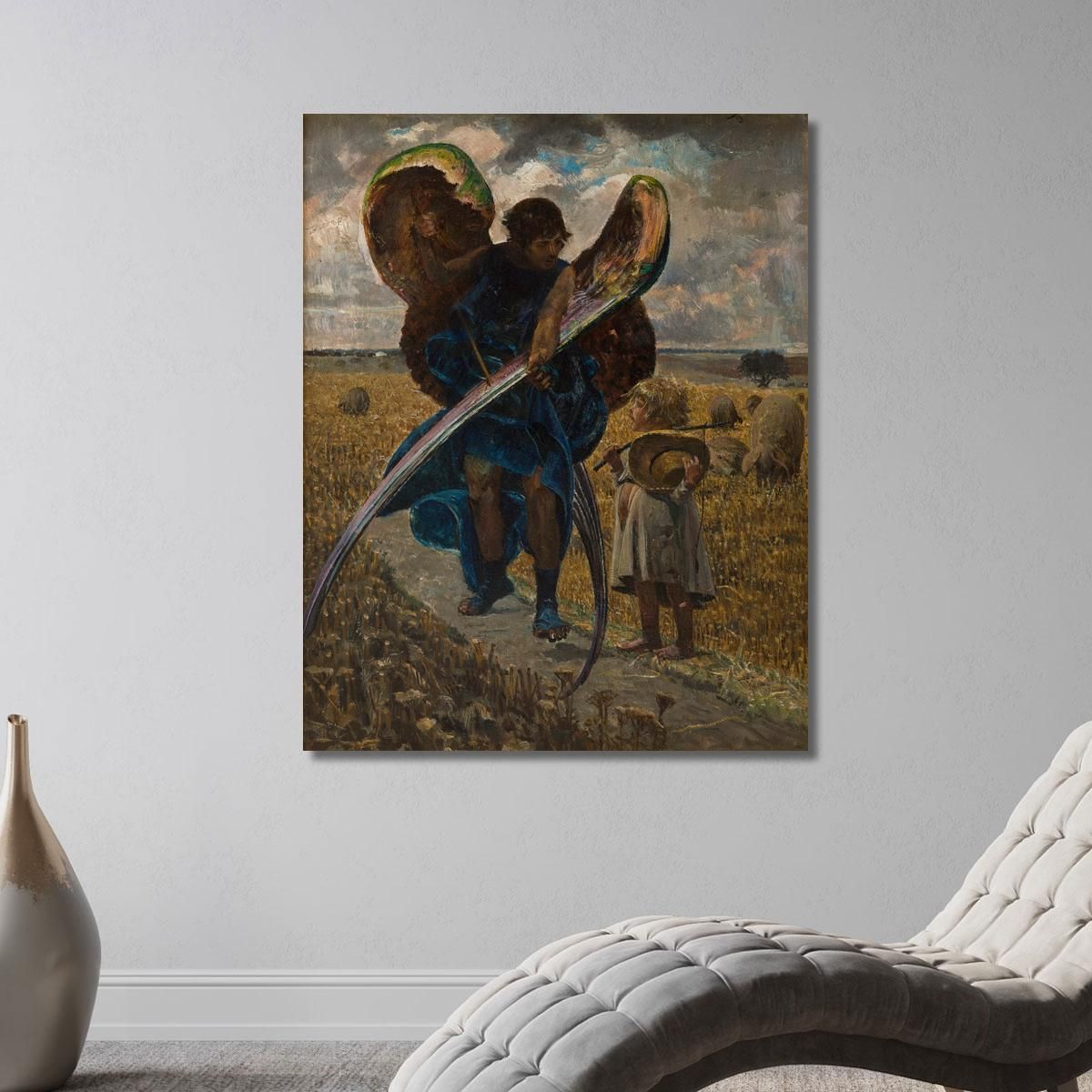 Following The Angel Triptych (Central Part) Jacek Malczewski jml33 canvas print 