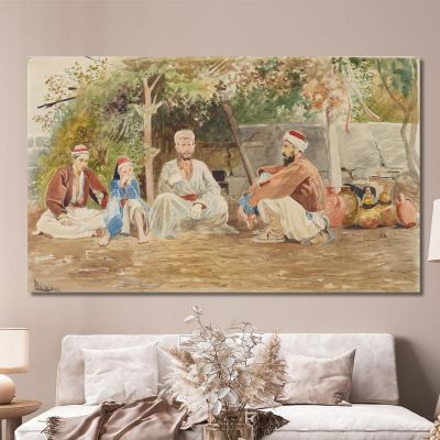 Genre Scene From Asia Minor Jacek Malczewski jml36 canvas print 