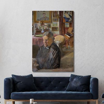 Helena Artist'S Sister Indoors Jacek Malczewski jml39 canvas print 