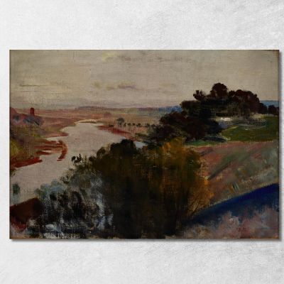 Landscape At The Vistula Jacek Malczewski jml47 canvas print 