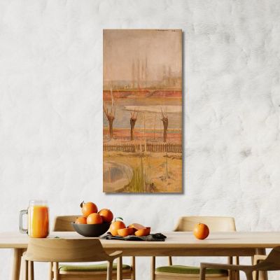 Landscape From The Banks Of The Vistula Jacek Malczewski jml49 canvas print 