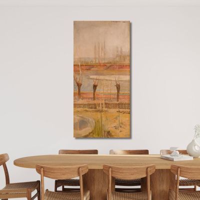 Landscape From The Banks Of The Vistula Jacek Malczewski jml49 canvas print 