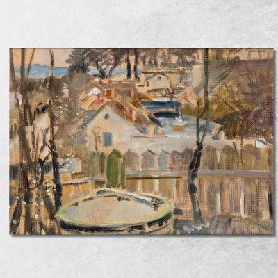 Landscape With A Well Jacek Malczewski jml51 canvas print 