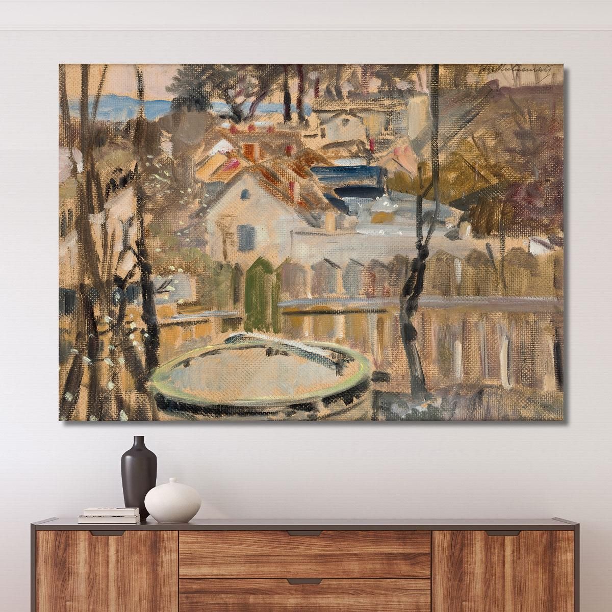 Landscape With A Well Jacek Malczewski jml51 canvas print 