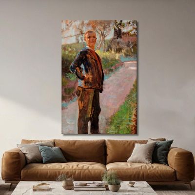 Landscape With The Artist'S Son On A Path Jacek Malczewski jml54 canvas print 