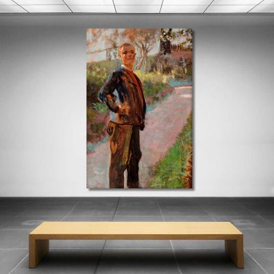 Landscape With The Artist'S Son On A Path Jacek Malczewski jml54 canvas print 
