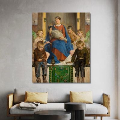 Madonna And Children Jacek Malczewski jml56 canvas print 