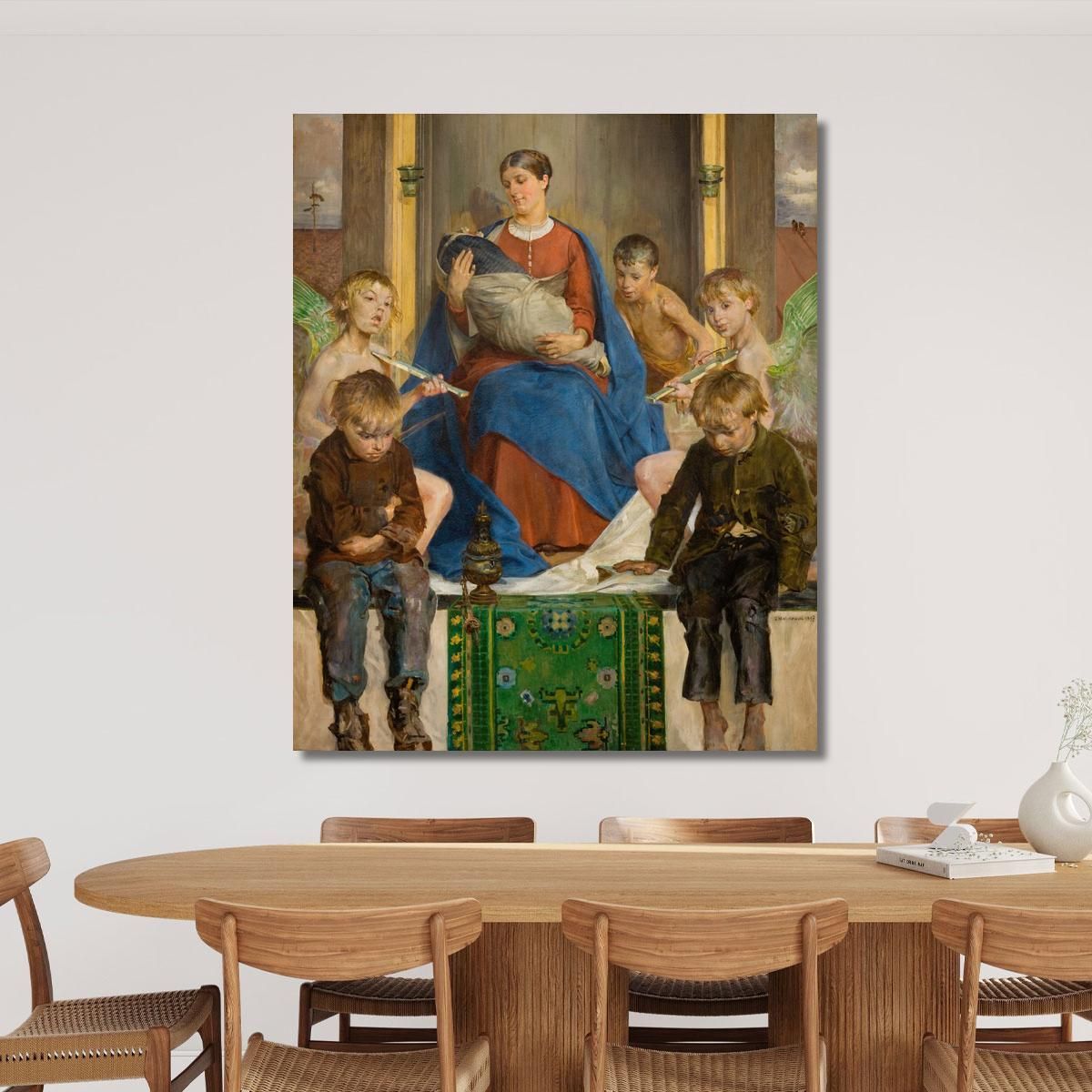 Madonna And Children Jacek Malczewski jml56 canvas print 