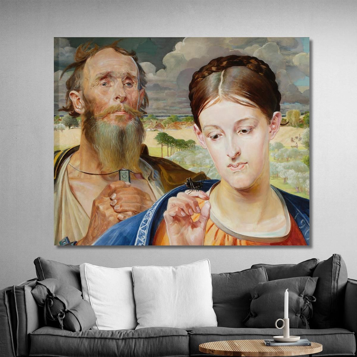Music Left Wing Of The Triptych Jacek Malczewski jml60 canvas print 