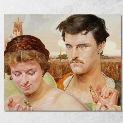 Music Right Wing Of The Triptych Jacek Malczewski jml61 canvas print 