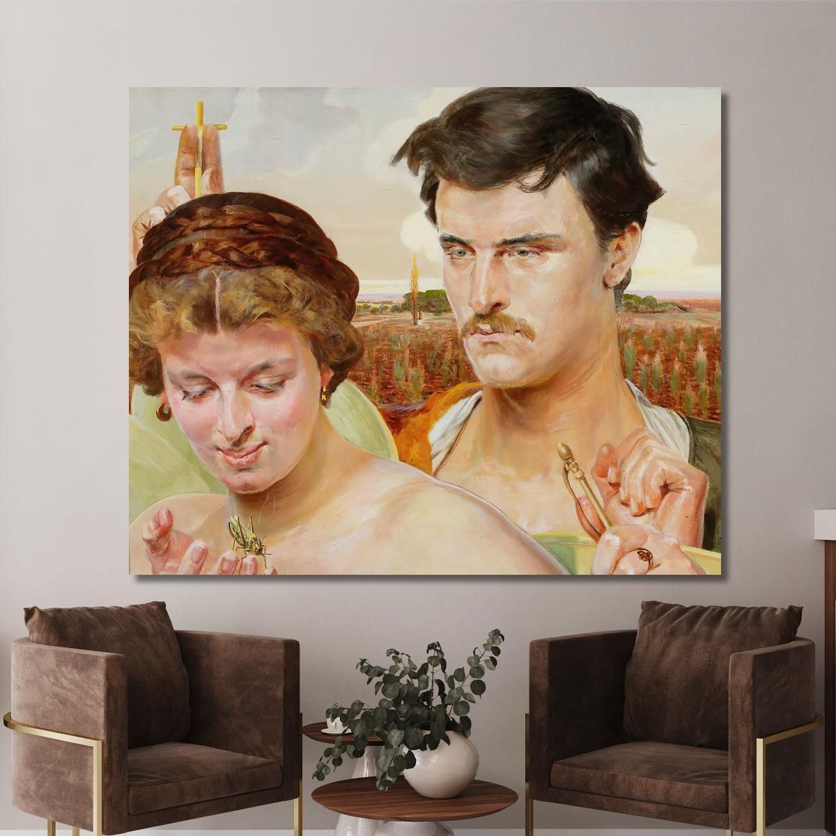 Music Right Wing Of The Triptych Jacek Malczewski jml61 canvas print 