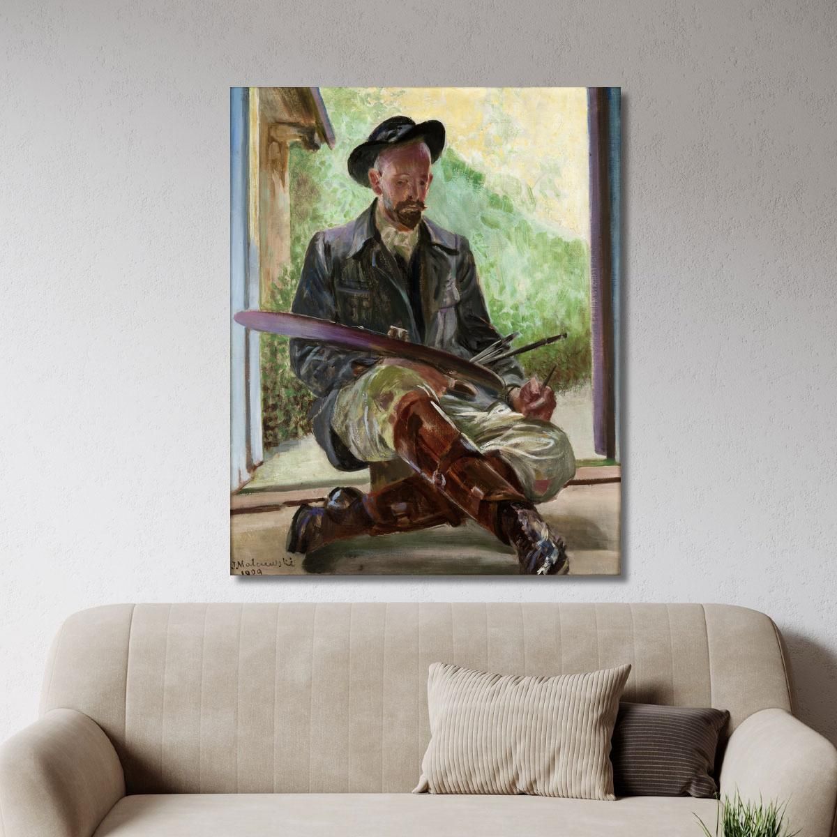 My Models Triptych (Central Part) Jacek Malczewski jml65 canvas print 