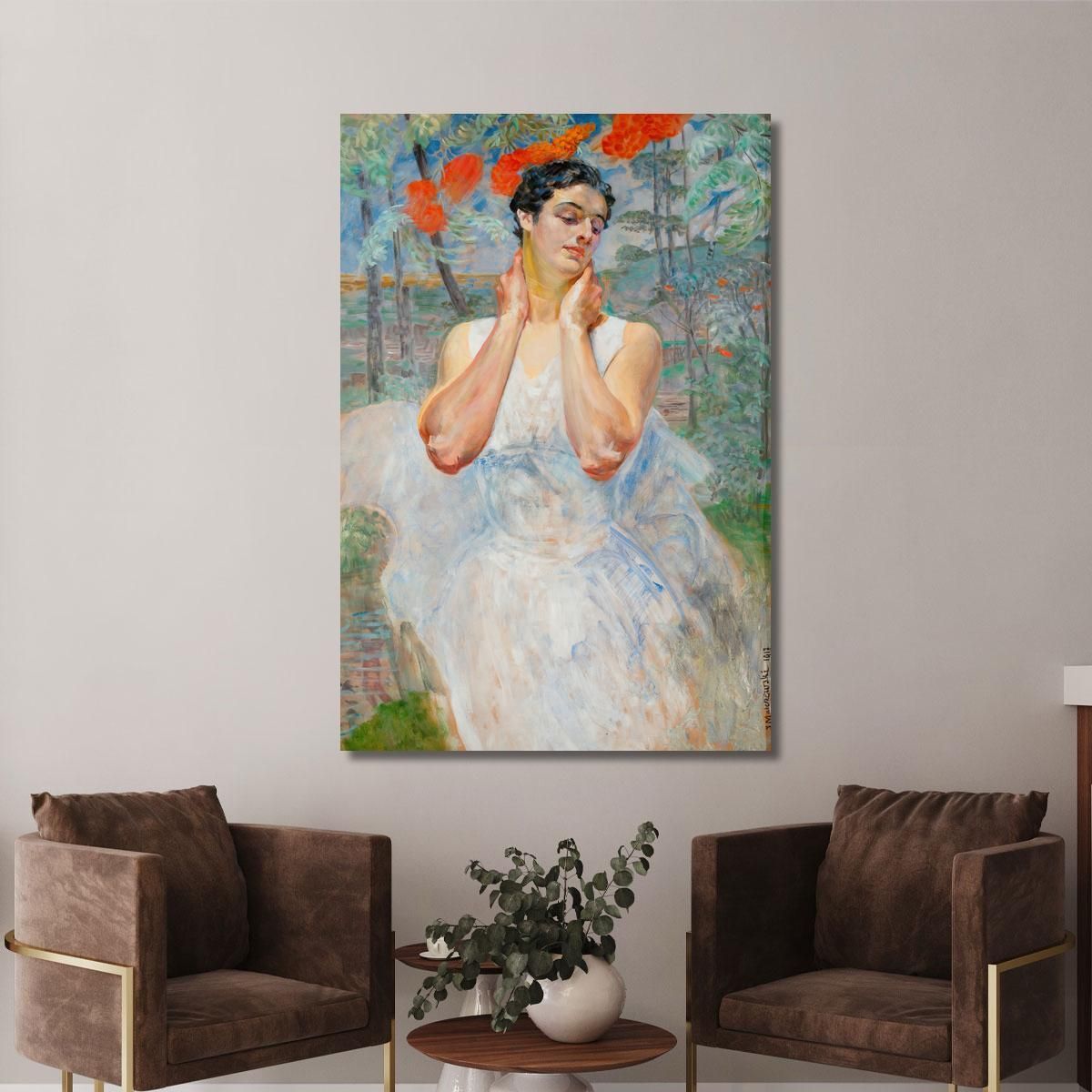 Portrait Of A Woman With Rowanberry Jacek Malczewski jml77 canvas print 