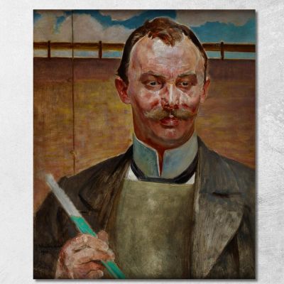 Portrait Of Alfred Stepek Jacek Malczewski jml80 canvas print 