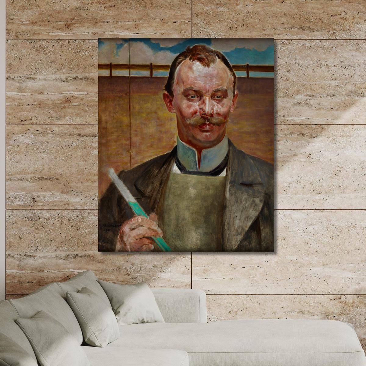 Portrait Of Alfred Stepek Jacek Malczewski jml80 canvas print 