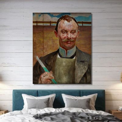 Portrait Of Alfred Stepek Jacek Malczewski jml80 canvas print 