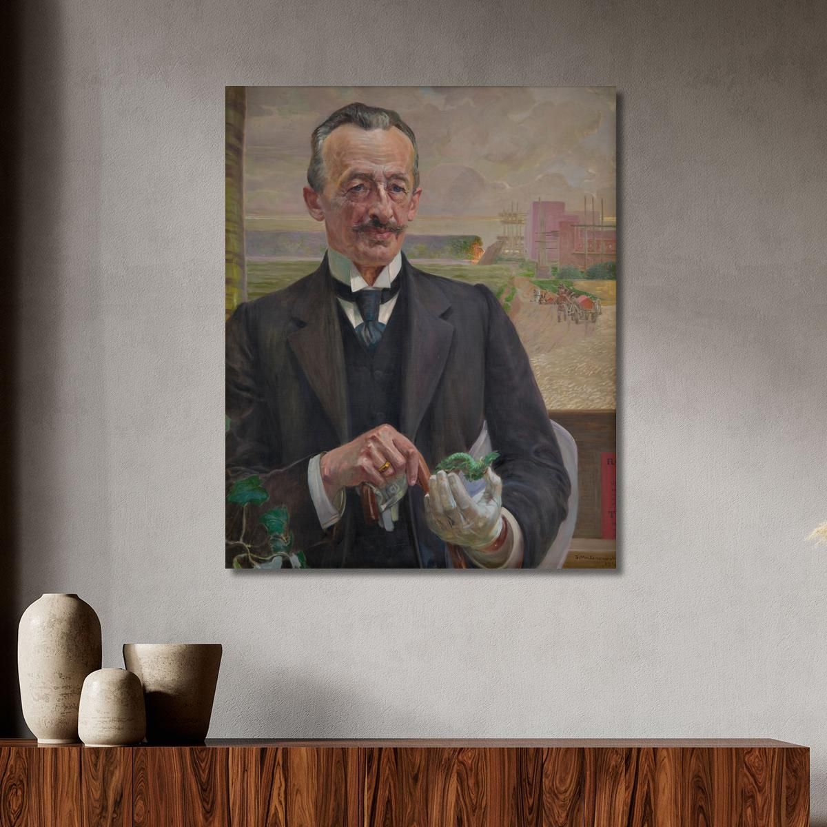 Portrait Of Józef Sare Vice-President Of The City Of Krakow Jacek Malczewski jml90 canvas print 